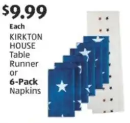 Aldi KIRKTON HOUSE table runner or napkins offer