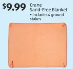 Aldi Crane sand-free blanket offer