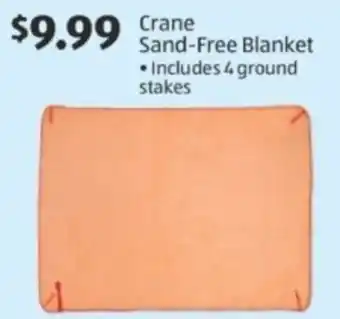 Aldi Crane sand-free blanket offer