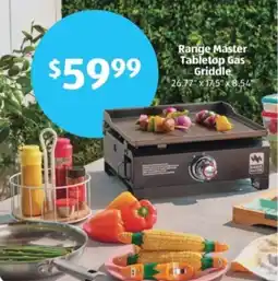 Aldi Range master tabletop gas griddle offer