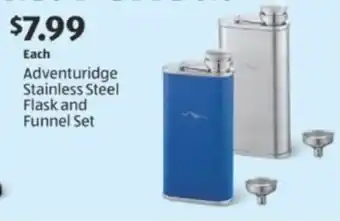 Aldi Adventuridge stainless steel flask and funnel set offer