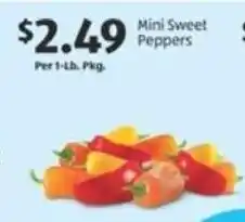 Aldi Mini sweet peppers offer