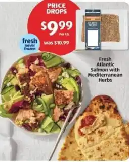 Aldi Fresh atlantic salmon with mediterranean herbs offer