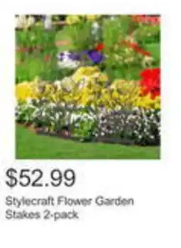 Costco Stylecraft flower garden stakes offer