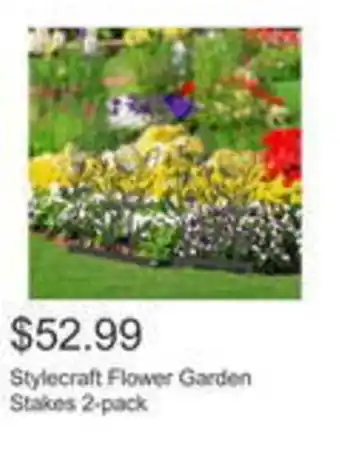 Costco Stylecraft flower garden stakes offer