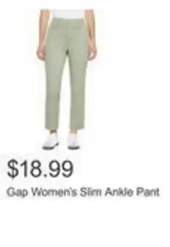 Costco Gap women's slim ankle pant offer