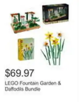 Costco Lego fountain garden & daffodils bundle offer