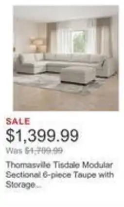 Costco Thomasville tisdale modular sectional offer
