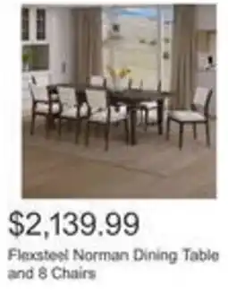 Costco Flexsteel norman dining table and & chairs offer
