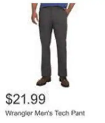 Costco Wrangler men's tech pant offer