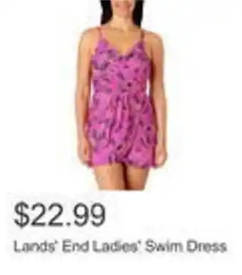 Costco Lands' end ladies' swim dress offer