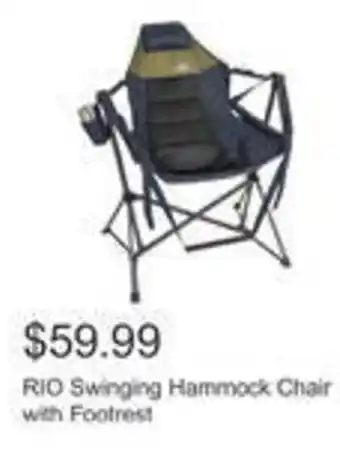 Costco Rio swinging hammock chair with footrest offer