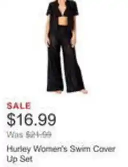 Costco Hurley women's swim cover up set offer
