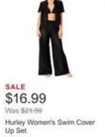 Costco Hurley women's swim cover up set offer