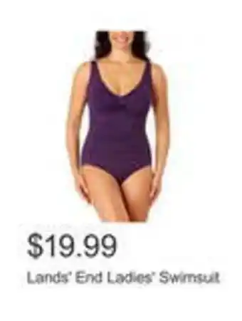 Costco Lands' end ladies' swimsuit offer