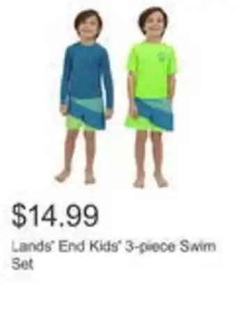 Costco Lands' end kids' swim set offer