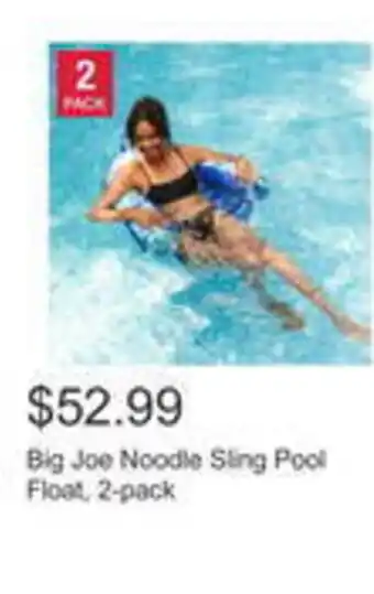 Costco Big joe noodle sling pool float offer