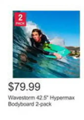 Costco Wavestorm hypermax bodyboard offer