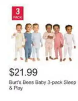 Costco Burt's bees baby sleep & play offer