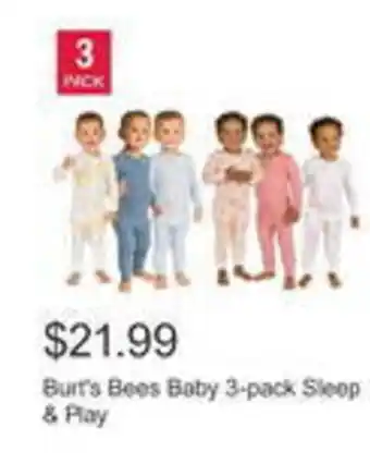 Costco Burt's bees baby sleep & play offer