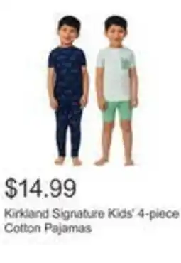 Costco Kirkland signature cotton pajamas offer