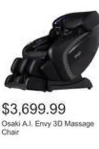Costco Osaki a.i, envy 3d massage chair offer
