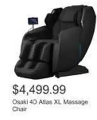 Costco Osaki 4d atlas xl massage chair offer