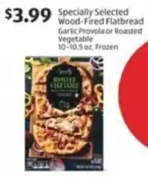 Aldi Specially selected wood-fired flatbread garlic provola or roasted vegetable offer