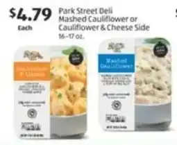 Aldi Park street deli mashed cauliflower or cauliflower & cheese side offer