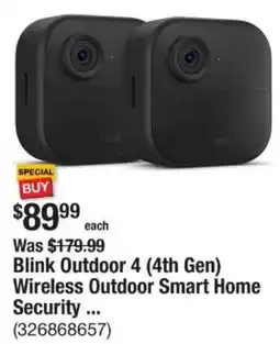 The Home Depot Blink outdoor wireless outdoor smart home security offer