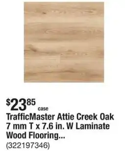 The Home Depot Trafficmaster attie creek oak offer