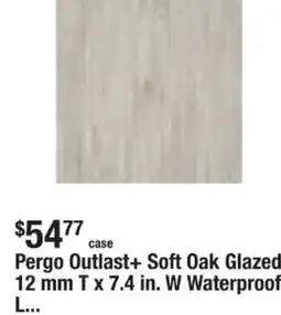 The Home Depot Pergo outlast+ soft oak glazed offer
