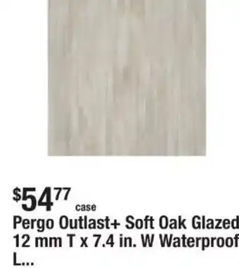 The Home Depot Pergo outlast+ soft oak glazed offer