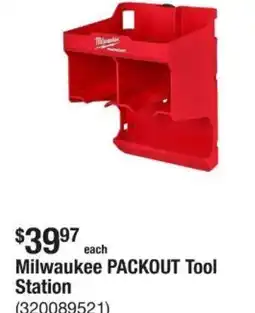 The Home Depot Milwaukee packout tool station offer