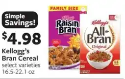 Fareway Kellogg's Bran Cereal offer