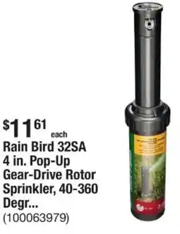 The Home Depot Rain bird pop-up gear drive rotor sprinkler offer
