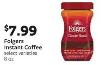 Fareway Folgers Instant Coffee offer