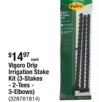 The Home Depot Vigoro drip irrigation stake kit offer