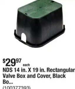 The Home Depot Rectangular valve box and cover offer