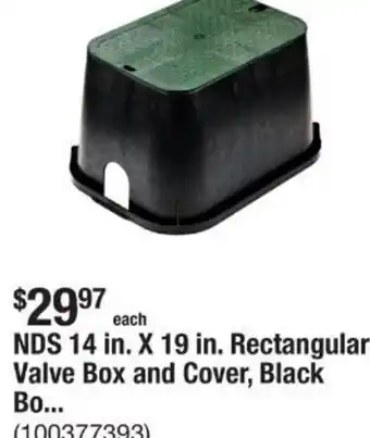 The Home Depot Rectangular valve box and cover offer
