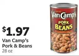 Fareway Van Camp's Pork & Beans offer