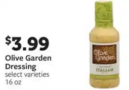 Fareway Olive garden dressing offer