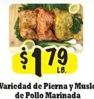 La Michoacana Variedad de pierna y muslo de pollo marinada offer