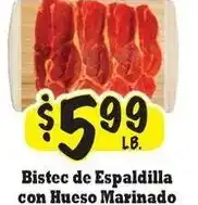 La Michoacana Bistec de espaldilla con hueso marinado offer