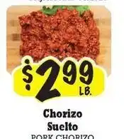 La Michoacana Chorizo suelto pork chorizo offer