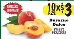 La Michoacana Durazno dulce sweet peaches offer