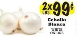La Michoacana Cebolla blanca white onions offer
