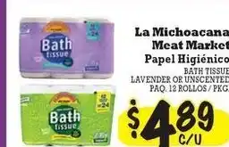 La Michoacana La michoacana meat market papel higiénico offer