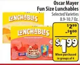 Mac's Market Oscar mayer fun size lunchables offer