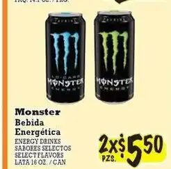 La Michoacana Monster bebida energética offer